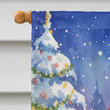 Load image into Gallery viewer, Shih Tzu with Santa Claus House Flag