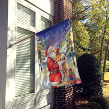 Load image into Gallery viewer, Vizsla with Santa Claus House Flag