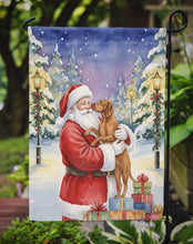 Load image into Gallery viewer, Vizsla with Santa Claus Garden Flag