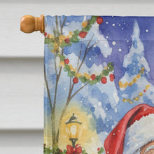 Load image into Gallery viewer, Weimaraner with Santa Claus House Flag