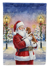 Load image into Gallery viewer, Welsh Springer Spaniel with Santa Claus Garden Flag
