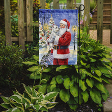 Load image into Gallery viewer, Westie with Santa Claus Garden Flag