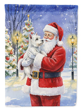 Load image into Gallery viewer, Westie with Santa Claus Garden Flag
