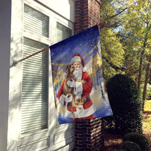 Load image into Gallery viewer, Wirehaired Pointing Griffon with Santa Claus House Flag