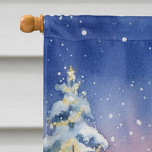 Load image into Gallery viewer, Yorkie with Santa Claus House Flag