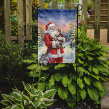Load image into Gallery viewer, American Bobtail Cat with Santa Claus Garden Flag