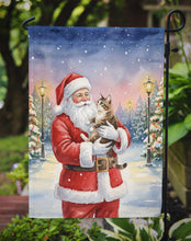 Load image into Gallery viewer, American Bobtail Cat with Santa Claus Garden Flag