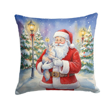 Load image into Gallery viewer, Australian Mist Cat with Santa Claus Throw Pillow