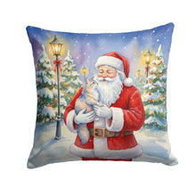 Load image into Gallery viewer, Australian Mist Cat with Santa Claus Throw Pillow