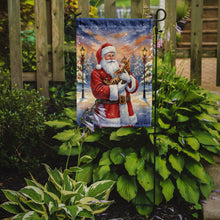 Load image into Gallery viewer, Bengal Cat with Santa Claus Garden Flag