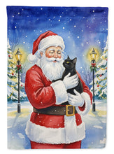 Load image into Gallery viewer, Bombay Cat with Santa Claus House Flag