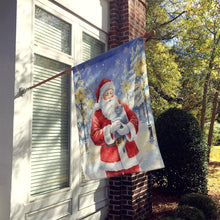 Load image into Gallery viewer, British Shorthair Cat with Santa Claus House Flag