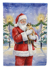 Load image into Gallery viewer, Burmese Cat with Santa Claus House Flag