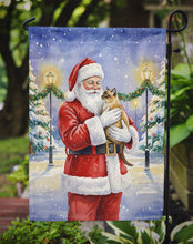 Load image into Gallery viewer, Burmese Cat with Santa Claus Garden Flag