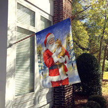 Load image into Gallery viewer, Chausie Cat with Santa Claus House Flag
