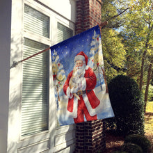 Load image into Gallery viewer, Cream and White Cat with Santa Claus House Flag