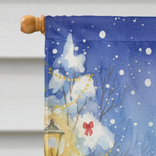 Load image into Gallery viewer, Cream and White Cat with Santa Claus House Flag