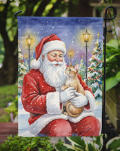 Load image into Gallery viewer, Devon Rex Cat with Santa Claus Garden Flag