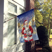 Load image into Gallery viewer, Dilute Tortoiseshell Cat with Santa Claus House Flag