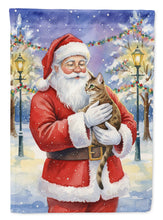 Load image into Gallery viewer, Egyptian Mau Cat with Santa Claus House Flag