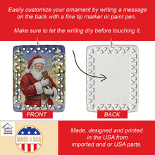 Load image into Gallery viewer, Havana Cat with Santa Claus Porcelain Ornament