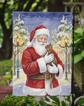 Load image into Gallery viewer, Havana Cat with Santa Claus Garden Flag