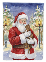 Load image into Gallery viewer, Havana Cat with Santa Claus Garden Flag