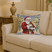 Load image into Gallery viewer, Havana Cat with Santa Claus Throw Pillow