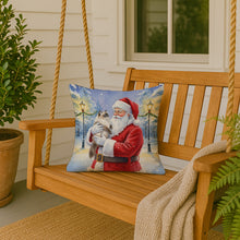 Load image into Gallery viewer, Himalayan Cat with Santa Claus Throw Pillow