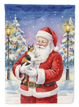 Load image into Gallery viewer, Japanese Bobtail Cat with Santa Claus House Flag