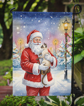 Load image into Gallery viewer, Javanese Cat with Santa Claus Garden Flag
