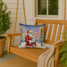 Load image into Gallery viewer, Javanese Cat with Santa Claus Throw Pillow