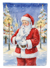 Load image into Gallery viewer, Khao Manee Cat with Santa Claus House Flag