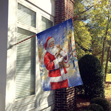 Load image into Gallery viewer, LaPerm Cat with Santa Claus House Flag