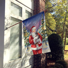 Load image into Gallery viewer, Lykoi Cat with Santa Claus House Flag