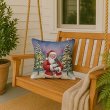 Load image into Gallery viewer, Lykoi Cat with Santa Claus Throw Pillow