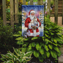 Load image into Gallery viewer, Lynx Point Cat with Santa Claus Garden Flag