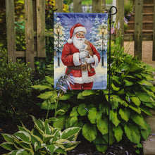 Load image into Gallery viewer, Manx Cat with Santa Claus Garden Flag