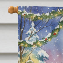 Load image into Gallery viewer, Norwegian Forest Cat Brown Tabby with Santa Claus House Flag