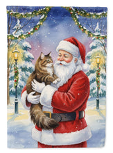 Load image into Gallery viewer, Norwegian Forest Cat Brown Tabby with Santa Claus House Flag