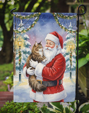 Load image into Gallery viewer, Norwegian Forest Cat Brown Tabby with Santa Claus Garden Flag