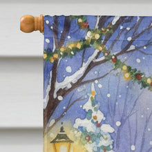 Load image into Gallery viewer, Orange and White Cat with Santa Claus House Flag