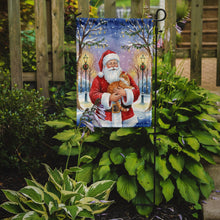 Load image into Gallery viewer, Orange Classic Tabby Cat with Santa Claus Garden Flag