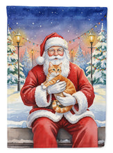 Load image into Gallery viewer, Orange Mackerel Tabby Cat with Santa Claus Garden Flag