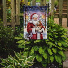 Load image into Gallery viewer, Patched Tabby Cat with Santa Claus Garden Flag