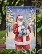 Load image into Gallery viewer, Persian Blue Cat with Santa Claus Garden Flag