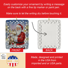 Load image into Gallery viewer, Ragdoll Bicolor Cat with Santa Claus Porcelain Ornament