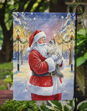 Load image into Gallery viewer, Ragdoll Blue Point Cat with Santa Claus Garden Flag