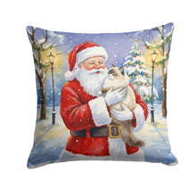 Load image into Gallery viewer, Ragdoll Cat with Santa Claus Throw Pillow