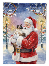 Load image into Gallery viewer, Seal Point Cat with Santa Claus House Flag